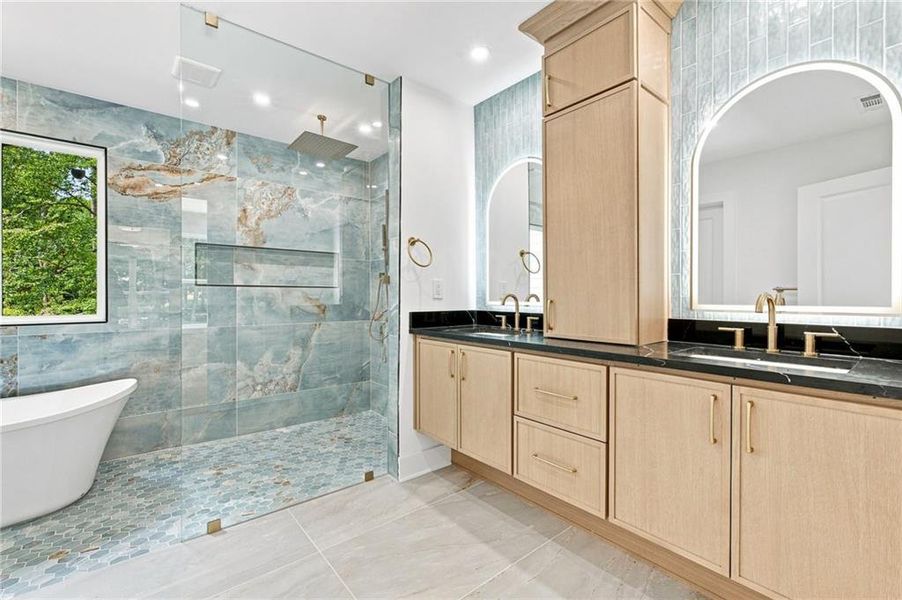 Furnished interior view inside a new home in , Sugar Hill (Image 37).