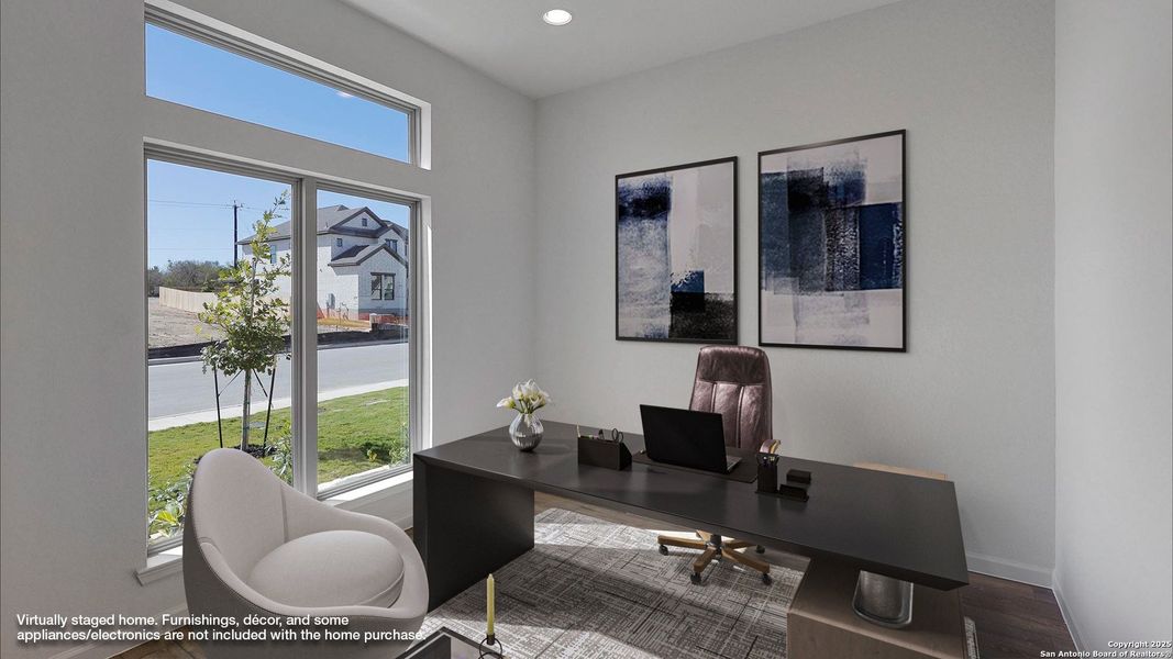 Furnished interior view inside a new home in Haby Hill 50', San Antonio (Image 14).