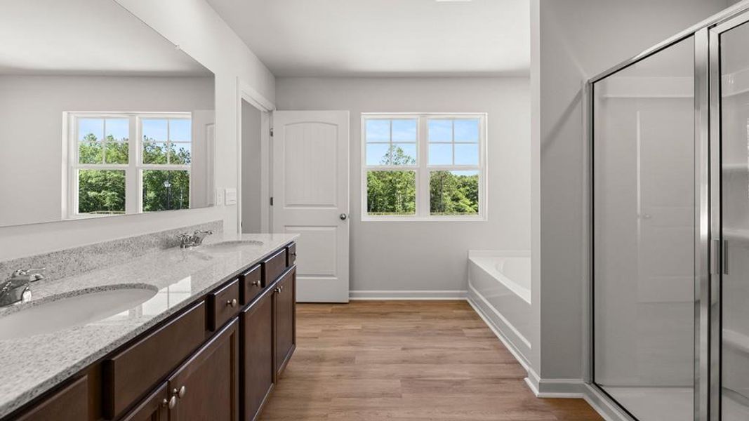 Furnished interior view inside a new home in Oconee Overlook Townhomes, Gainesville (Image 13).
