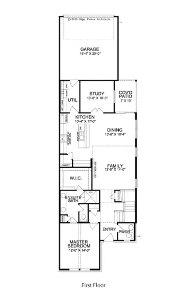 2D floor plan layout of this home in Fields - East Village, Frisco, TX (Image 2). 2D floor plan layout of this home in Fields - East Village, Frisco, TX (Image 2).