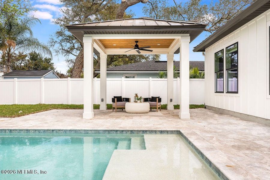 Exterior details and patio area of a home in , Jacksonville Beach (Image 30). Exterior details and patio area of a home in , Jacksonville Beach (Image 30).