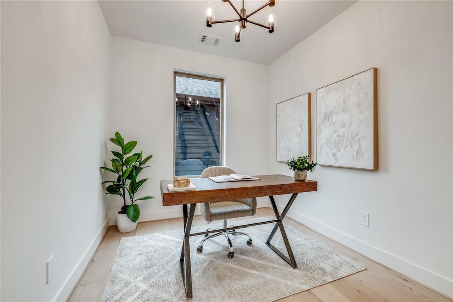 Furnished interior view inside a new home in , Houston (Image 24).
