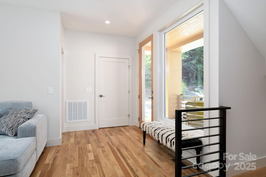 Coat Closet at Light-Filled Entry Coat Closet at Light-Filled Entry
