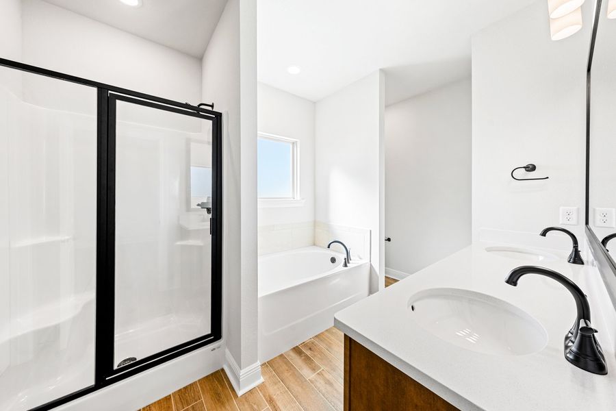 Furnished interior view inside a new home in The Bluffs at Lafayette, Freeport (Image 11).