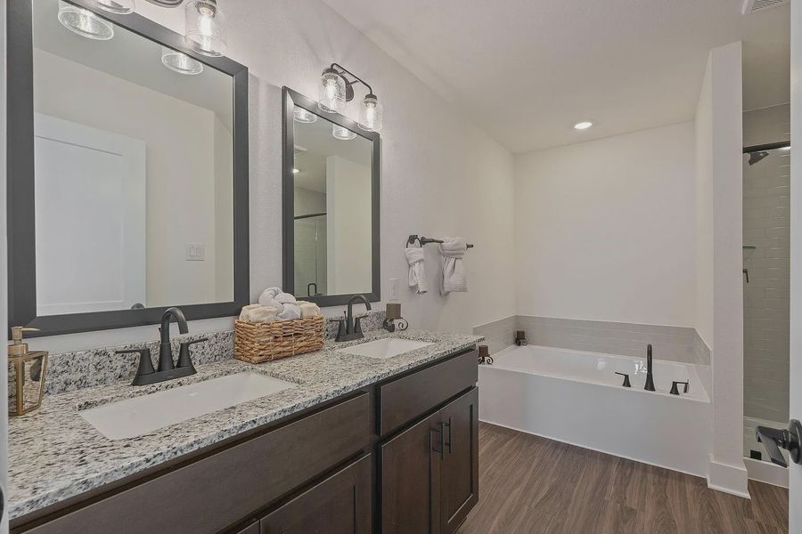Furnished interior view inside a new home in Grand Oaks Reserve, Cleveland (Image 28).