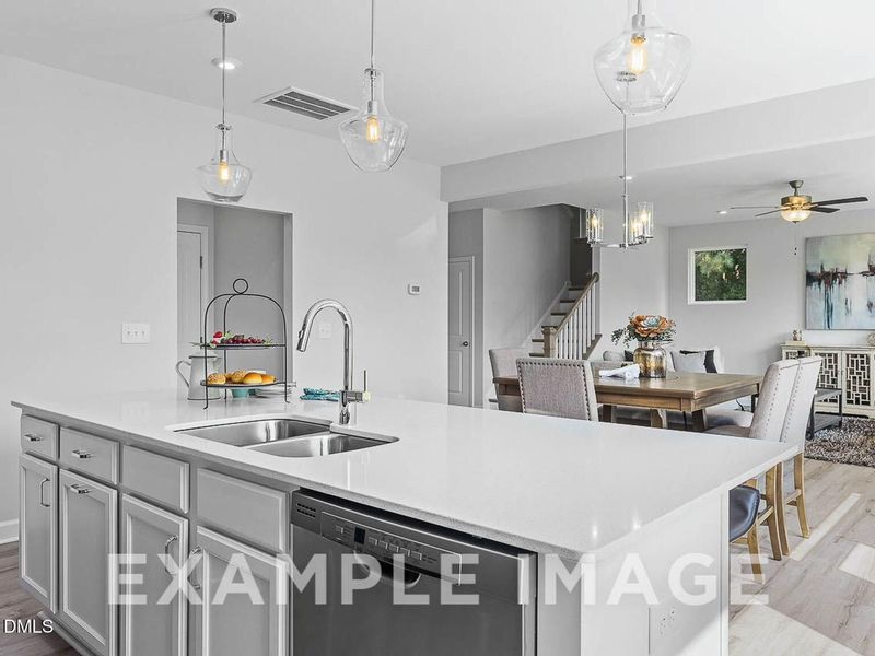 Furnished interior view inside a new home in Retreat at North Main, Lillington (Image 10). Furnished interior view inside a new home in Retreat at North Main, Lillington (Image 10).