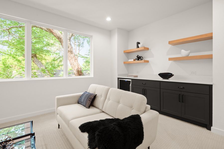 Furnished interior view inside a new home in , Dallas (Image 34).