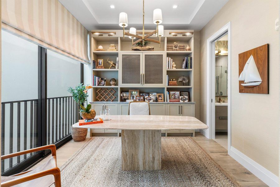 Furnished interior view inside a new home in , Delray Beach (Image 13). Furnished interior view inside a new home in , Delray Beach (Image 13).