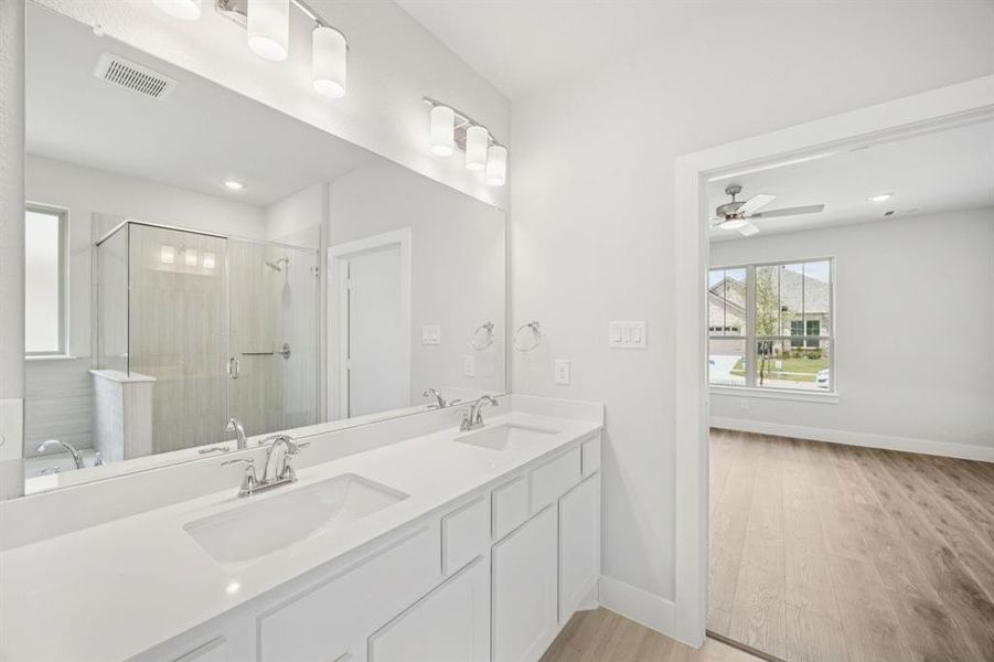 Furnished interior view inside a new home in Dove Hollow, Waxahachie (Image 6). Furnished interior view inside a new home in Dove Hollow, Waxahachie (Image 6).