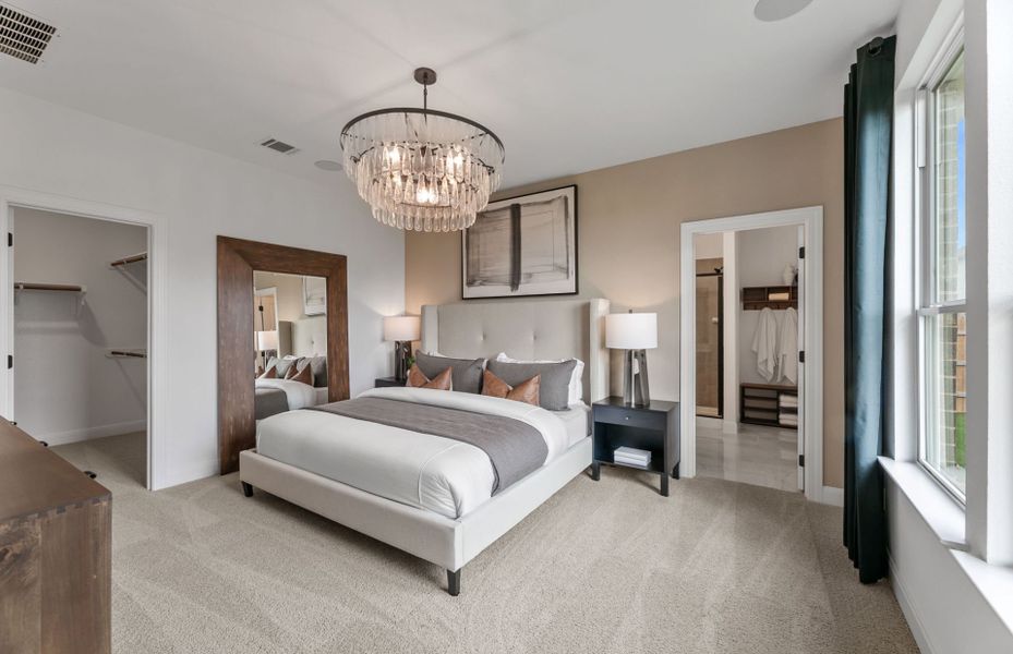 Furnished interior view inside a new home in Crosswinds, Kyle (Image 8).