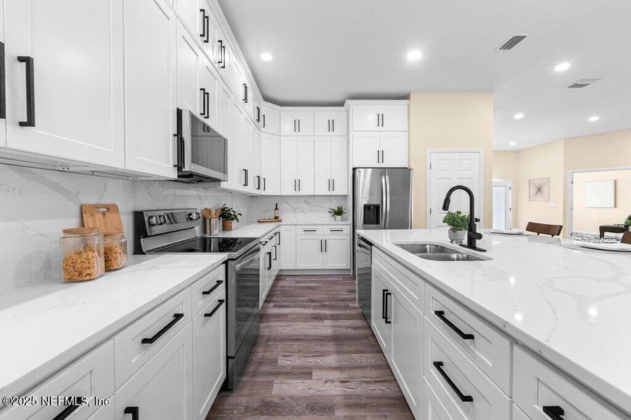 Furnished interior view inside a new home in , Jacksonville (Image 42).