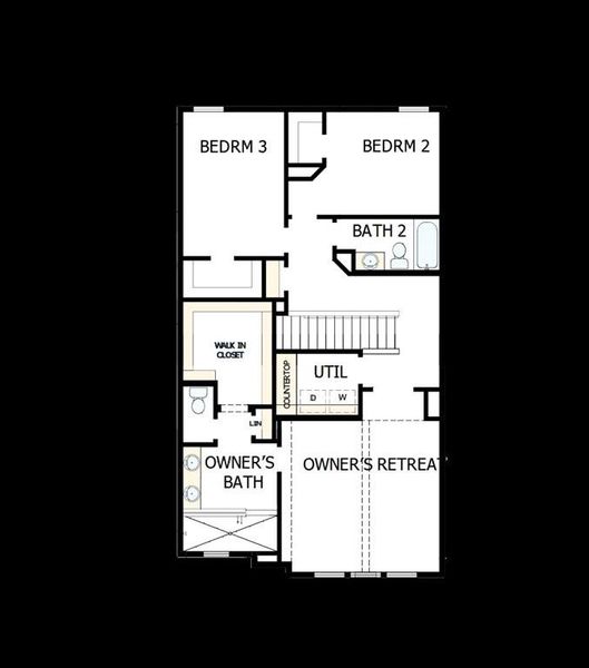 2D floor plan layout of this home in Greenville Heights, Dallas, TX (Image 4).