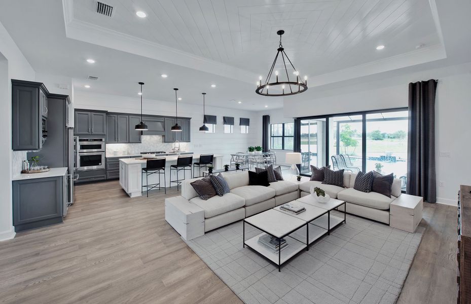 Furnished interior view inside a new home in Talon Preserve on Palmer Ranch, Nokomis (Image 43).