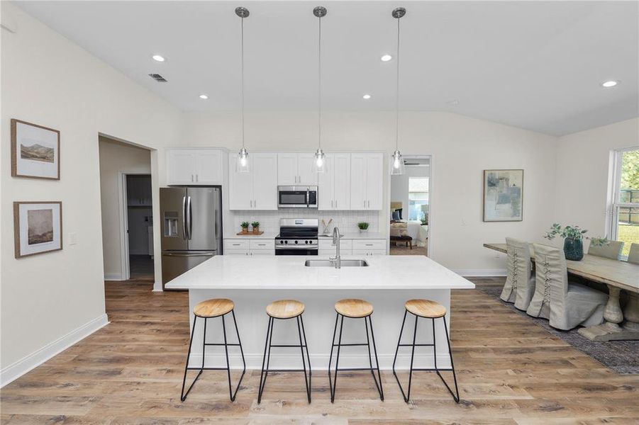 Furnished interior view inside a new home in , Sebring (Image 13). Furnished interior view inside a new home in , Sebring (Image 13).