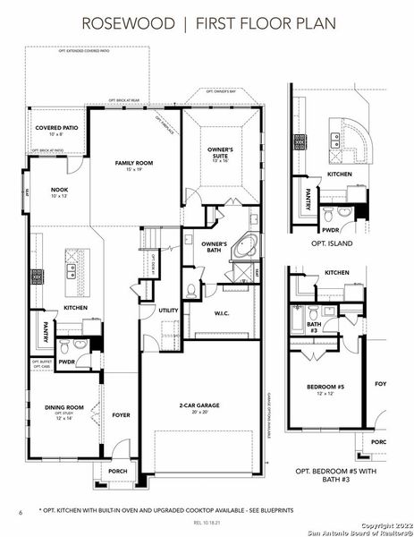 2D floor plan layout of this home in Veranda, New Braunfels, TX (Image 3).