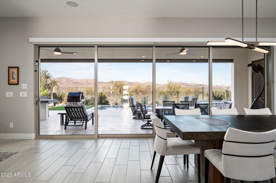 Upgraded Sliding Doors to Patio