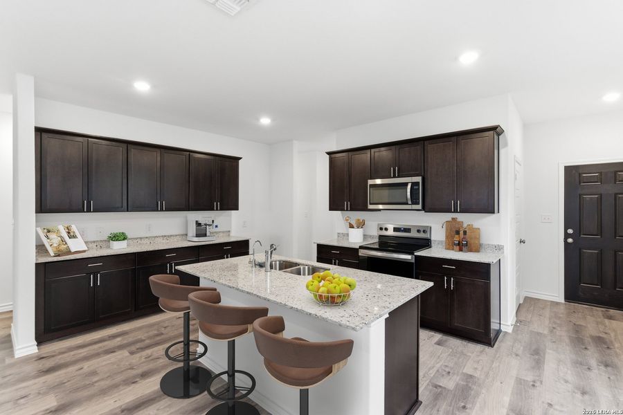 Furnished interior view inside a new home in , New Braunfels (Image 4).