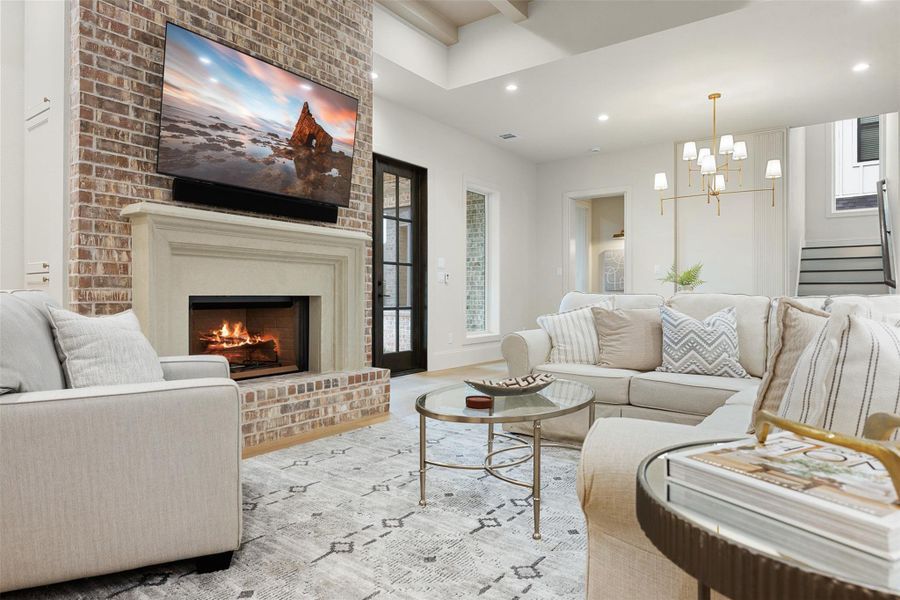 Furnished interior view inside a new home in , College Station (Image 29).