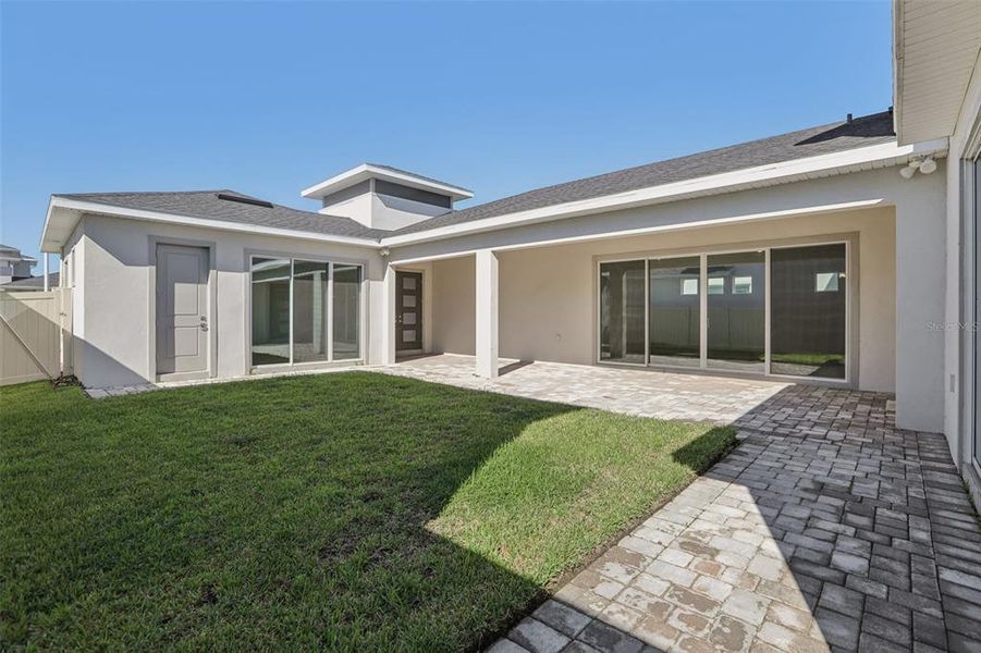 Exterior details and patio area of a home in Eagles Cove at Mirada, San Antonio (Image 26).