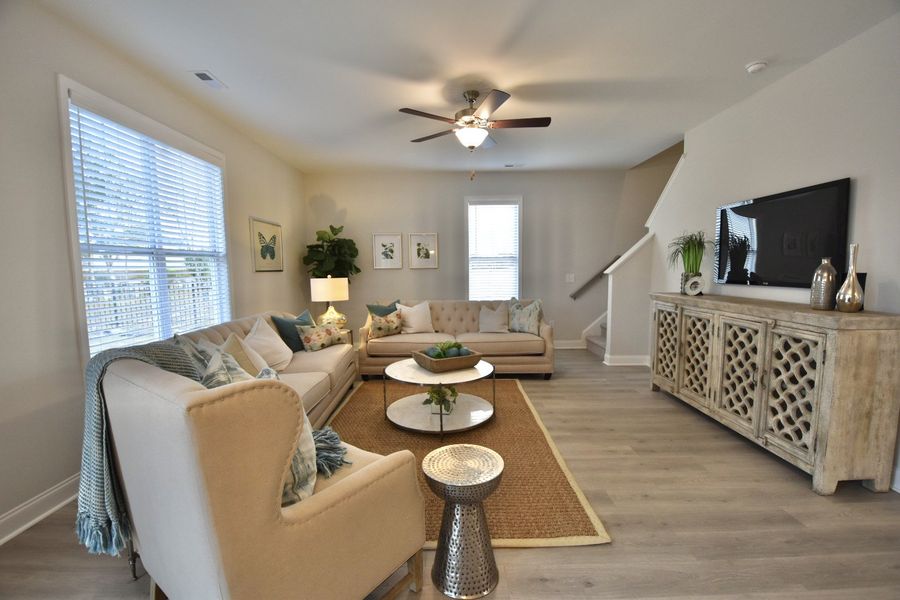 Representative furnished interior of a home built from the Mt. Vernon by Stevens Fine Homes in Parkwood Estates, Leland (Image 17).