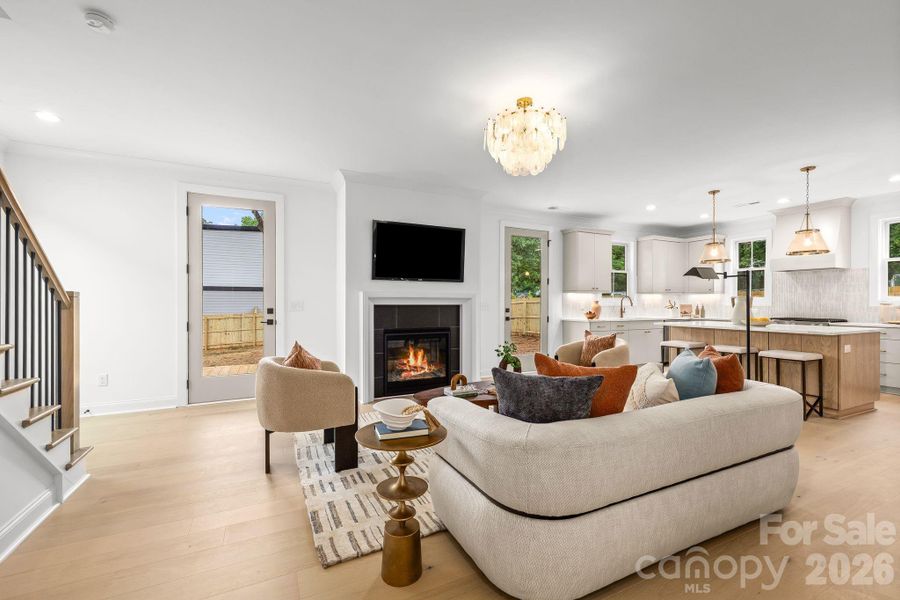 Furnished interior view inside a new home in , Charlotte (Image 14).
