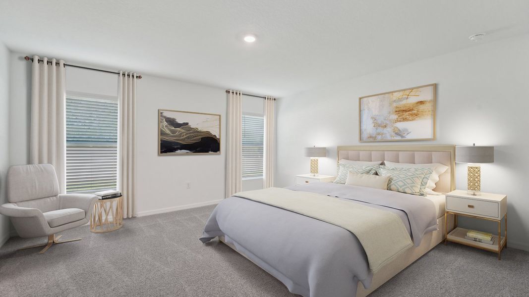 Furnished interior view inside a new home in Farm at Varrea, Plant City (Image 18).