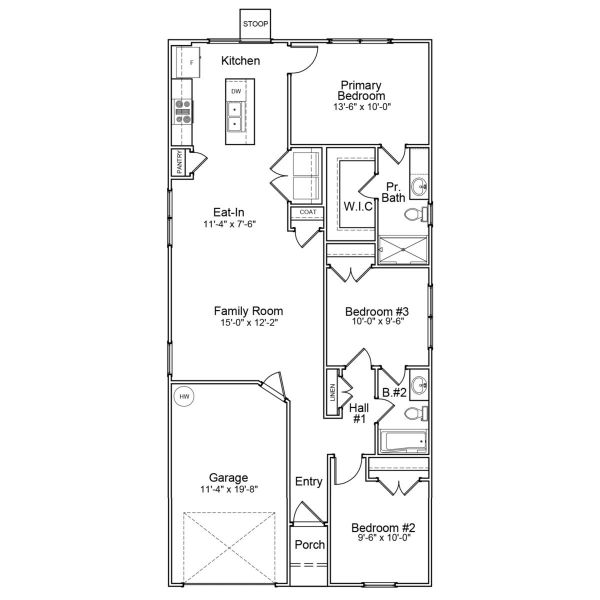 2D floor plan layout of this home in Wingate, Inman, SC (Image 2). 2D floor plan layout of this home in Wingate, Inman, SC (Image 2).