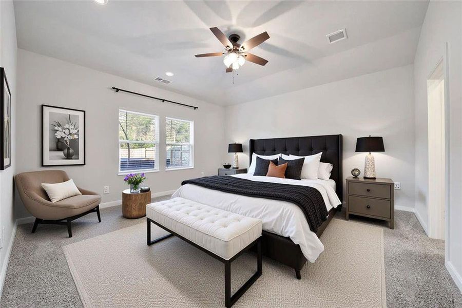 Furnished interior view inside a new home in Magnolia Place, Magnolia (Image 10).