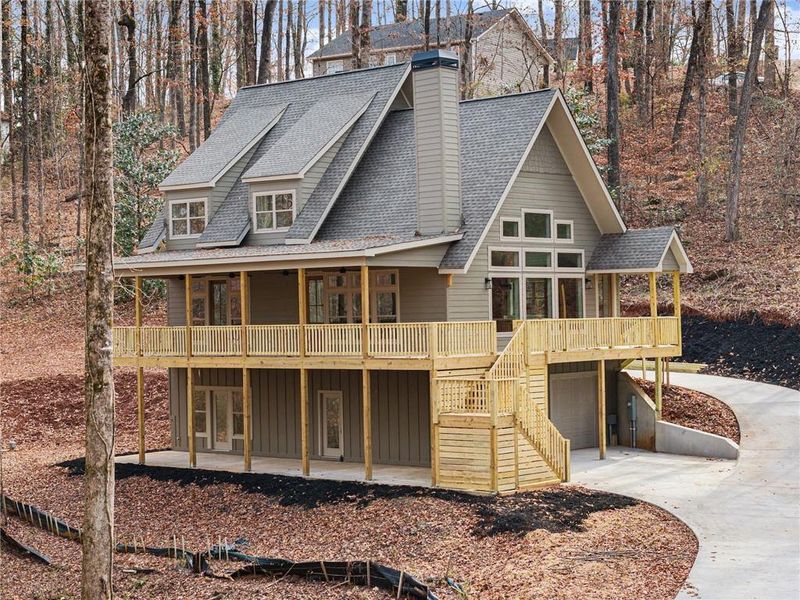 Front exterior of a new home in , Dawsonville, GA, highlighting curb appeal (Image 28).