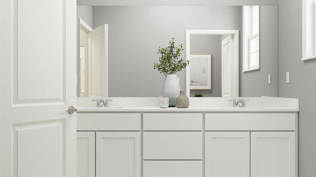 Furnished interior view inside a new home in Estates of Boynton Waters, Boynton Beach (Image 10).