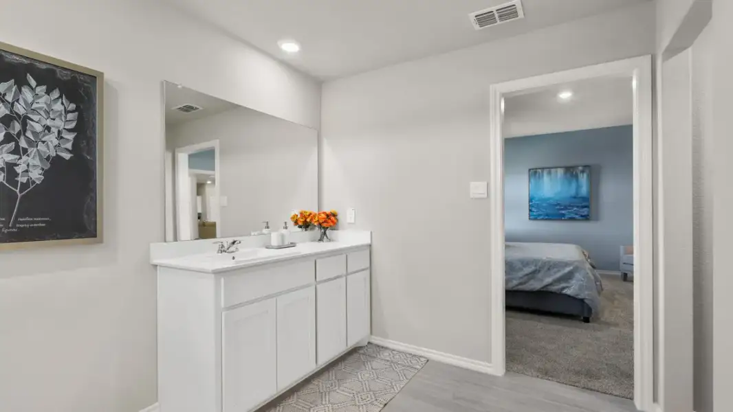 Furnished interior view inside a new home in Rosewood at Beltmill, Fort Worth (Image 28).