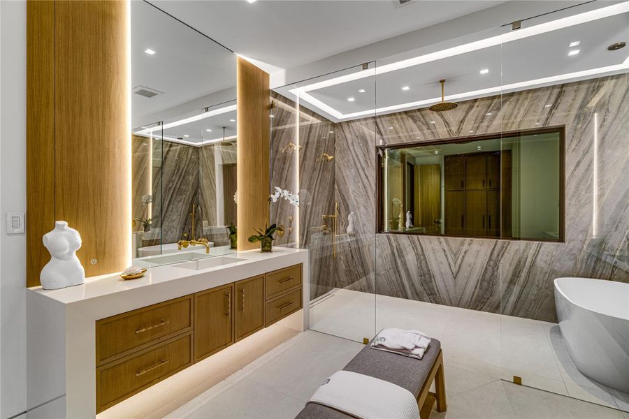 Furnished interior view inside a new home in , Ocean Ridge (Image 14).