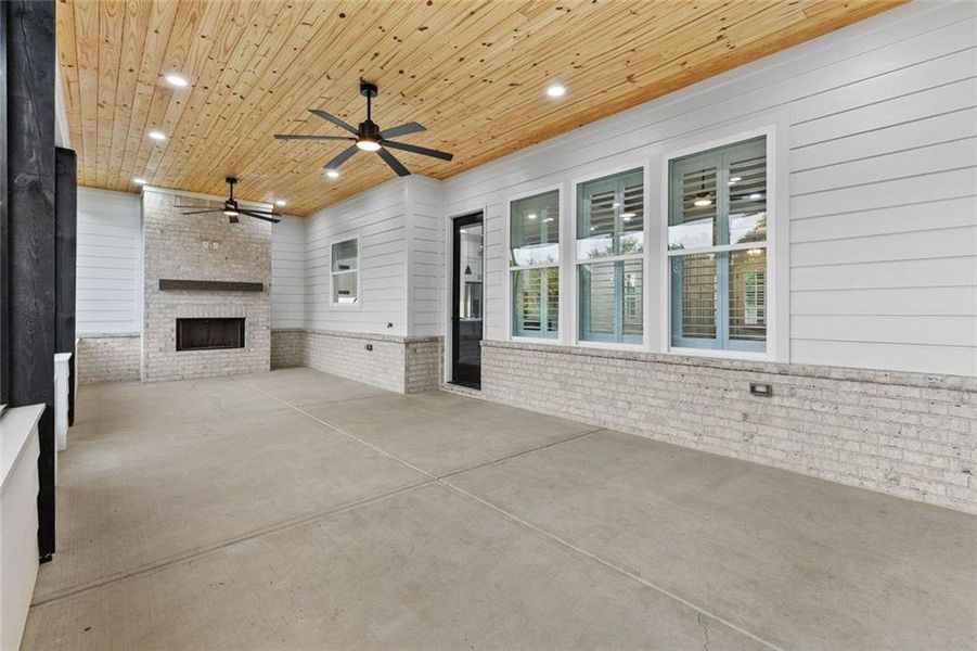 Exterior details and patio area of a home in , Bethlehem (Image 41).