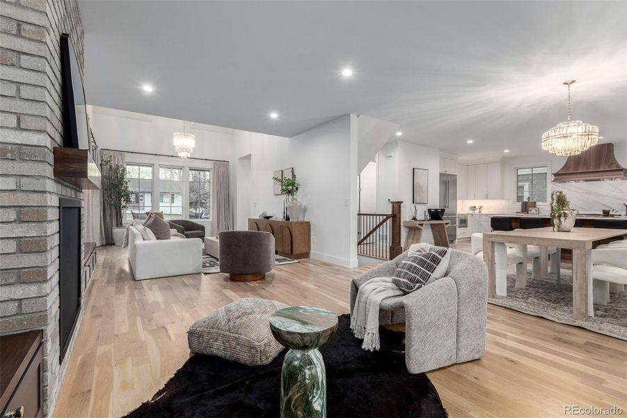 Furnished interior view inside a new home in , Denver (Image 12).