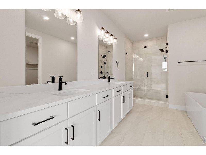 Furnished interior view inside a new home in RainDance, Windsor (Image 5).