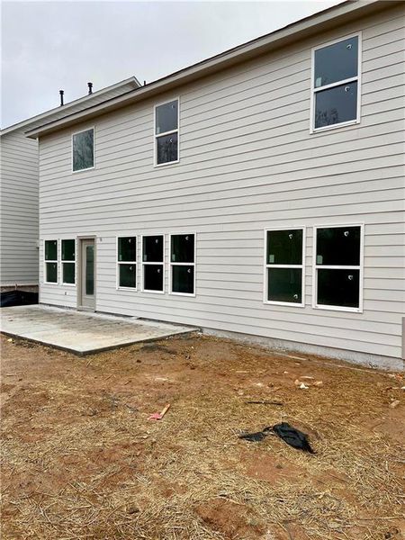 Exterior details and patio area of a home in Arbors at Richland Creek, Buford (Image 3). Exterior details and patio area of a home in Arbors at Richland Creek, Buford (Image 3).