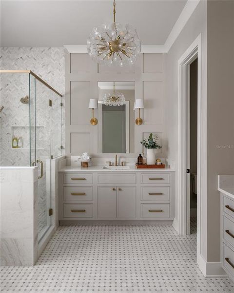 Furnished interior view inside a new home in , St. Petersburg (Image 16).