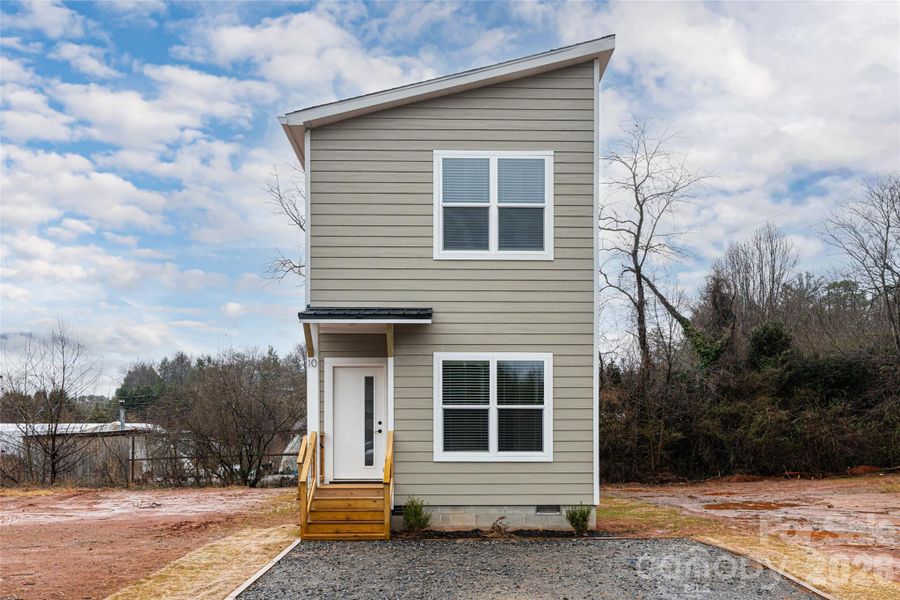 Exterior details and patio area of a home in , Asheville (Image 30).