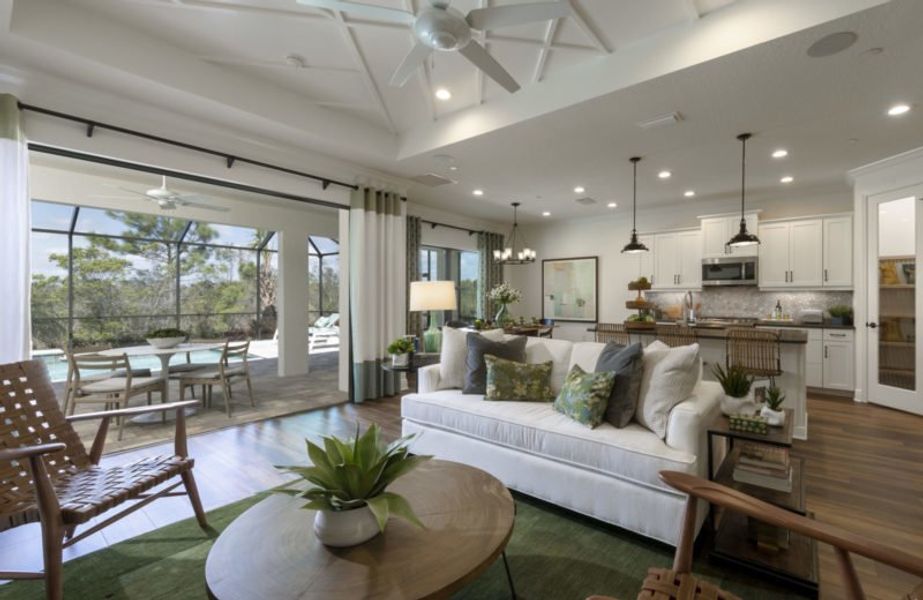 Representative furnished interior of a home built from the Meadow Brook by Neal Communities in Vicenza, Nokomis (Image 6).