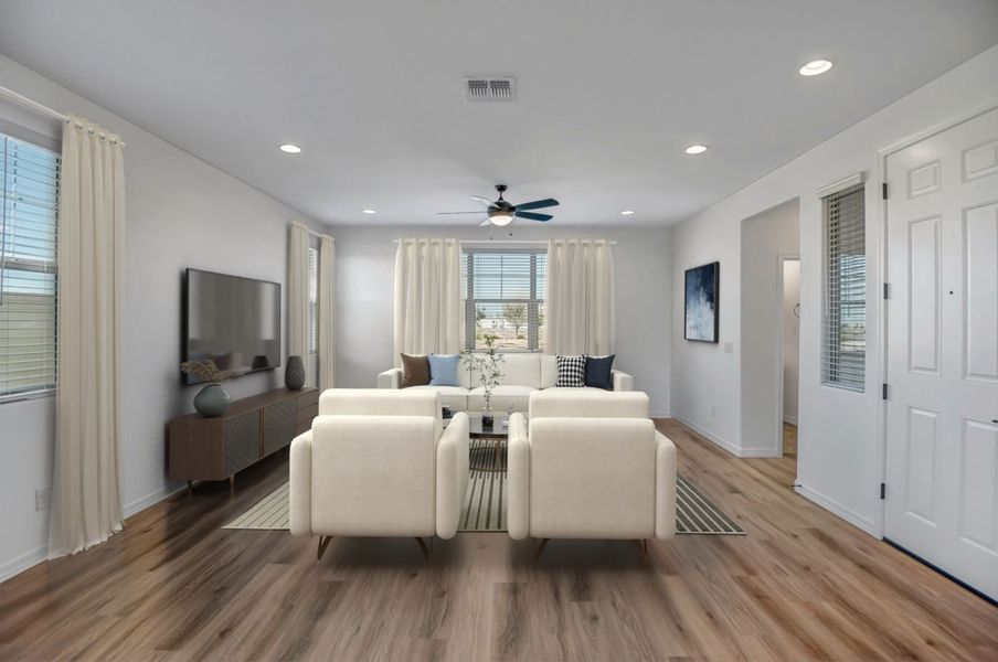 Furnished interior view inside a new home in Ironwood Villages at North Creek, Queen Creek (Image 39). Furnished interior view inside a new home in Ironwood Villages at North Creek, Queen Creek (Image 39).