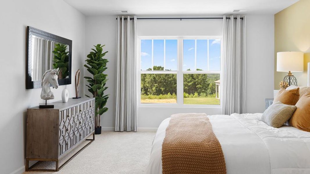 Furnished interior view inside a new home in Oaks at Cedar Grove, Fairburn (Image 23).