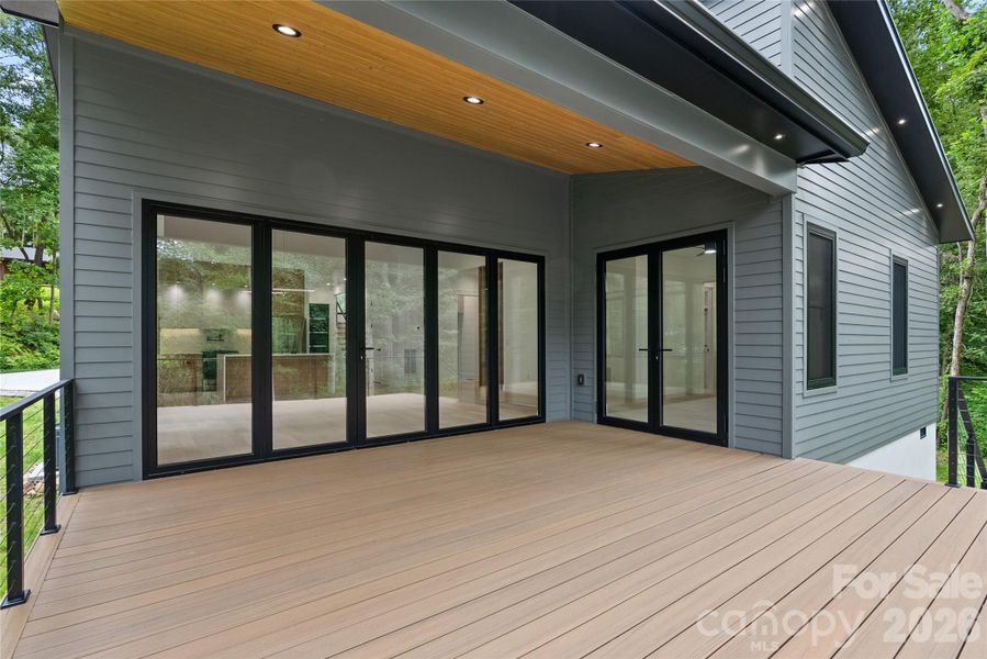 Exterior details and patio area of a home in , Arden (Image 20).