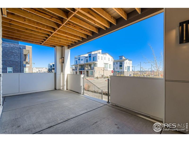 Exterior details and patio area of a home in Baseline, Broomfield (Image 25).