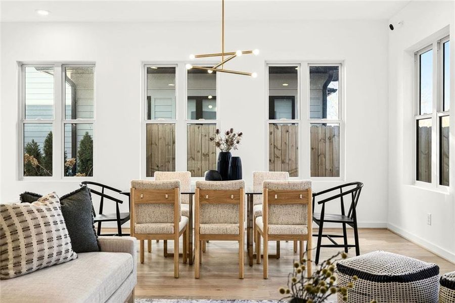 Furnished interior view inside a new home in , Atlanta (Image 42).