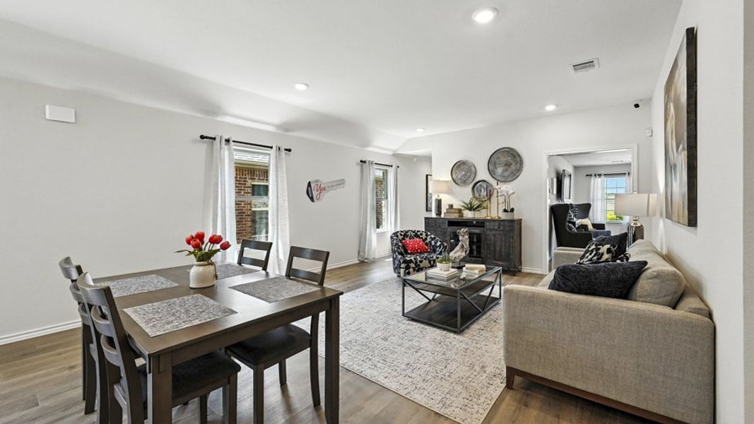 Representative furnished interior of a home built from the Diana by D.R. Horton in Elevon, Lavon (Image 4). Representative furnished interior of a home built from the Diana by D.R. Horton in Elevon, Lavon (Image 4).