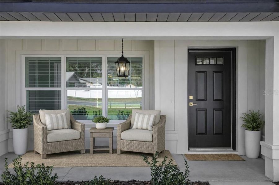 Exterior details and patio area of a home in , Ocala (Image 28).