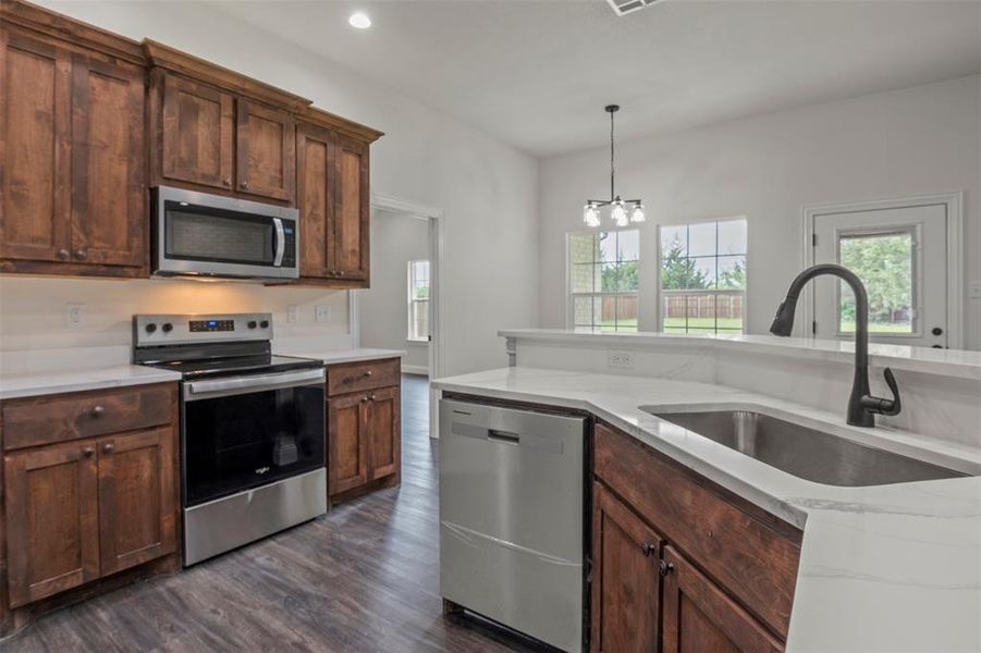 Furnished interior view inside a new home in , Ector (Image 6).