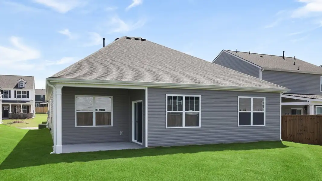 Exterior details and patio area of a home in Foxbank, Gray Court (Image 4).