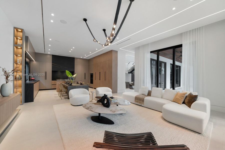 Furnished interior view inside a new home in , Miami (Image 7).