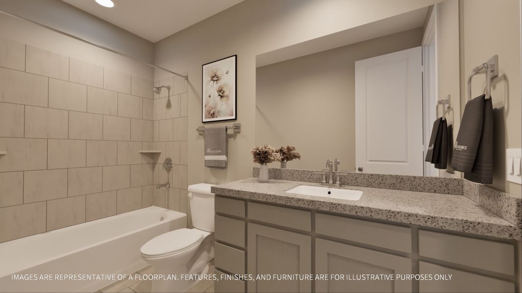 Furnished interior view inside a new home in Sunterra 40, Katy (Image 4). Furnished interior view inside a new home in Sunterra 40, Katy (Image 4).